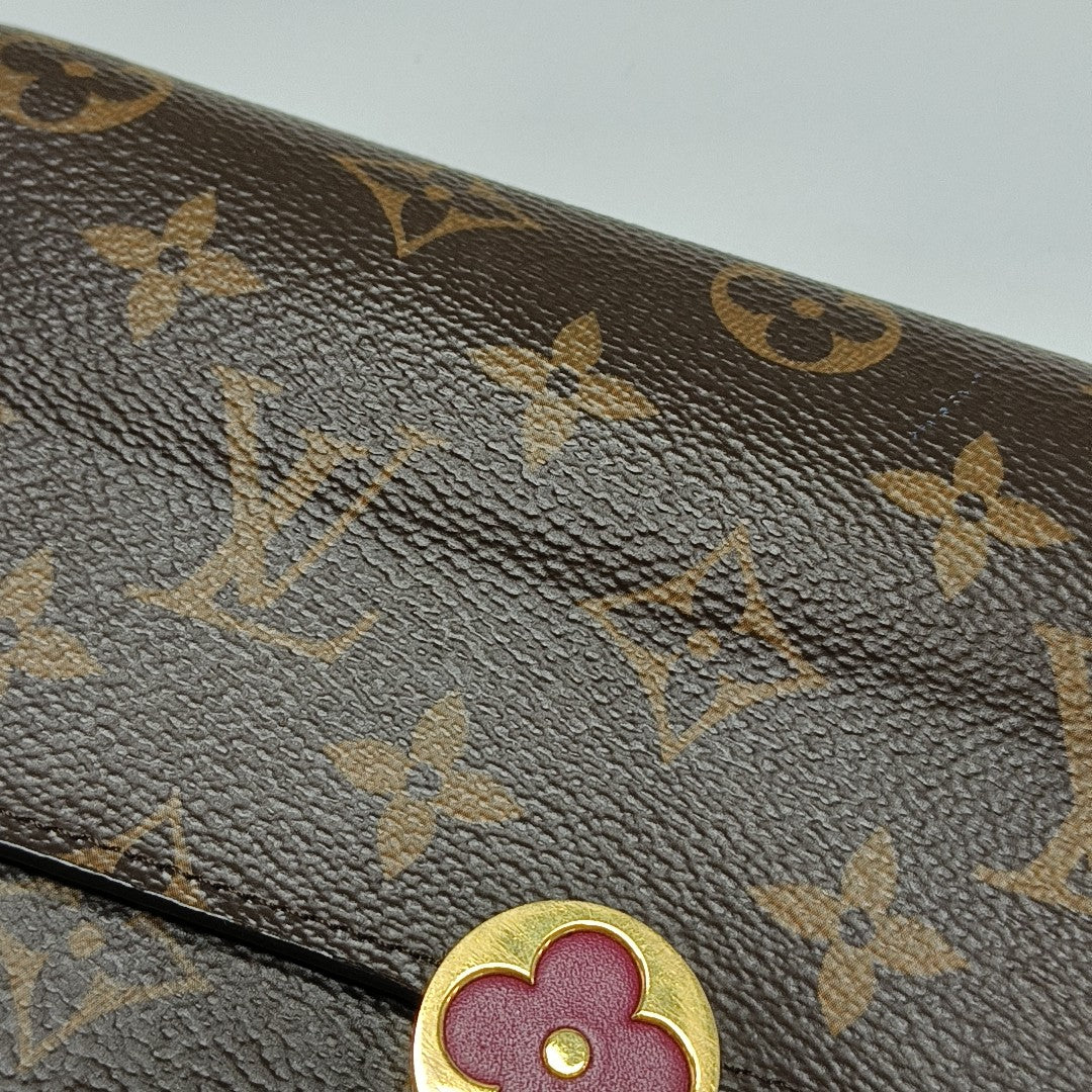 FLORE Monogram Coated Canvas Brown