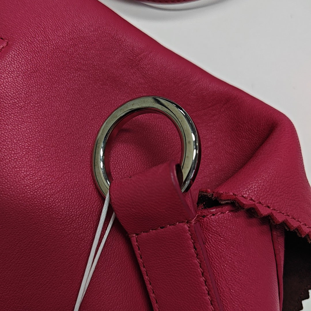 Calfskin Shoulder Bag Red