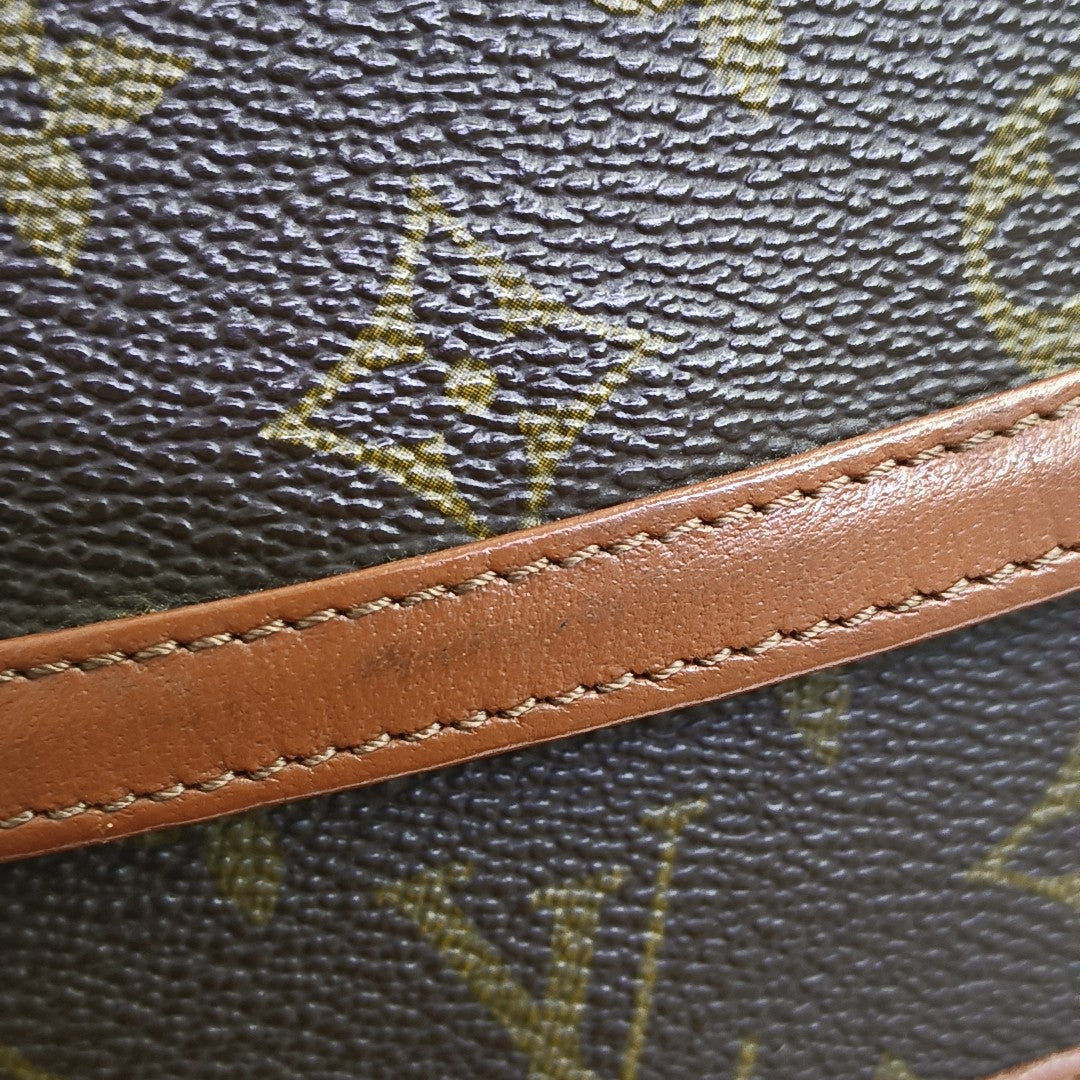 DAME Monogram Coated Canvas Brown