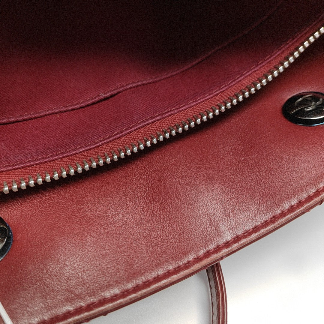 ULTIMATE STITCH Quilted Calfskin Red