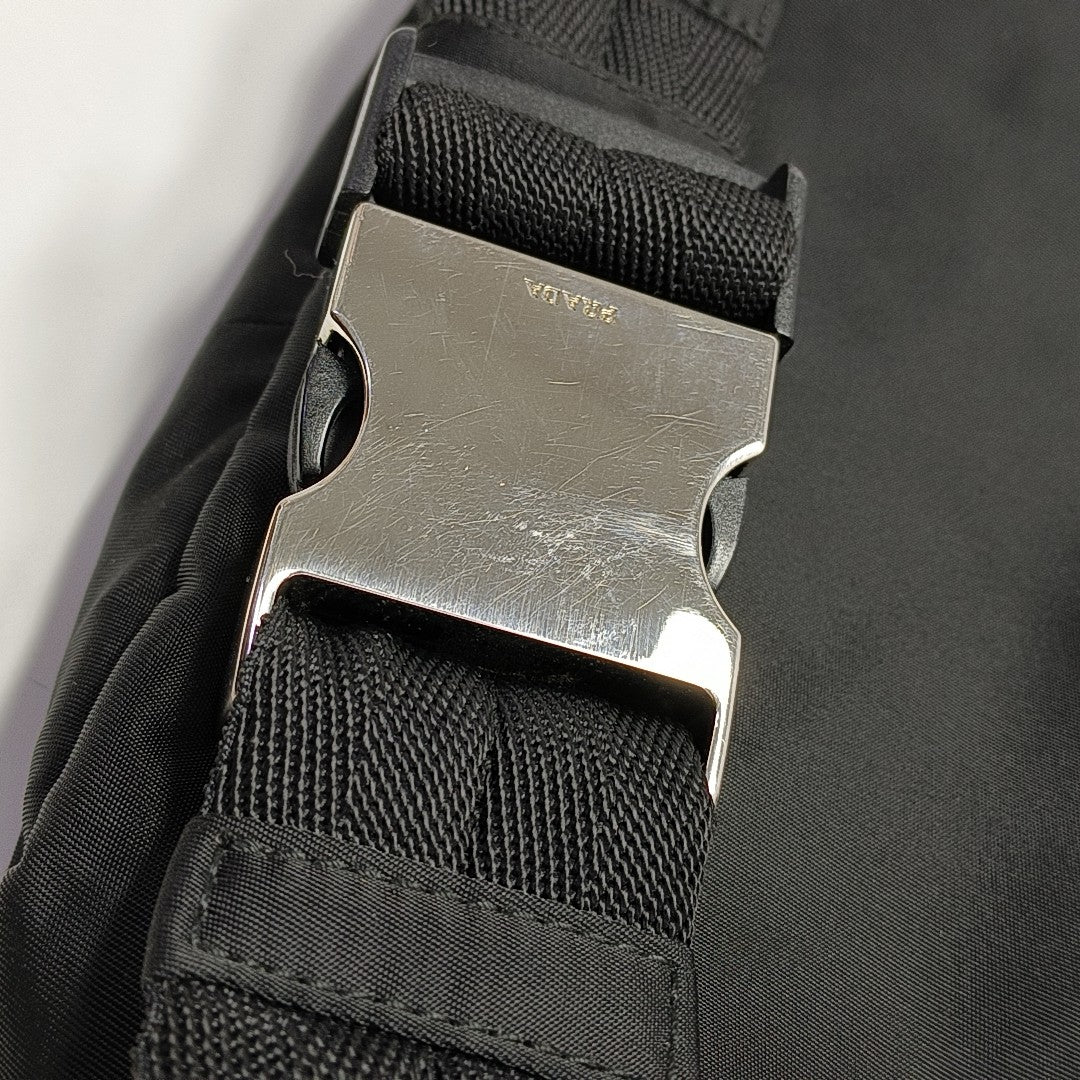 Nylon Crossbody Bag Black