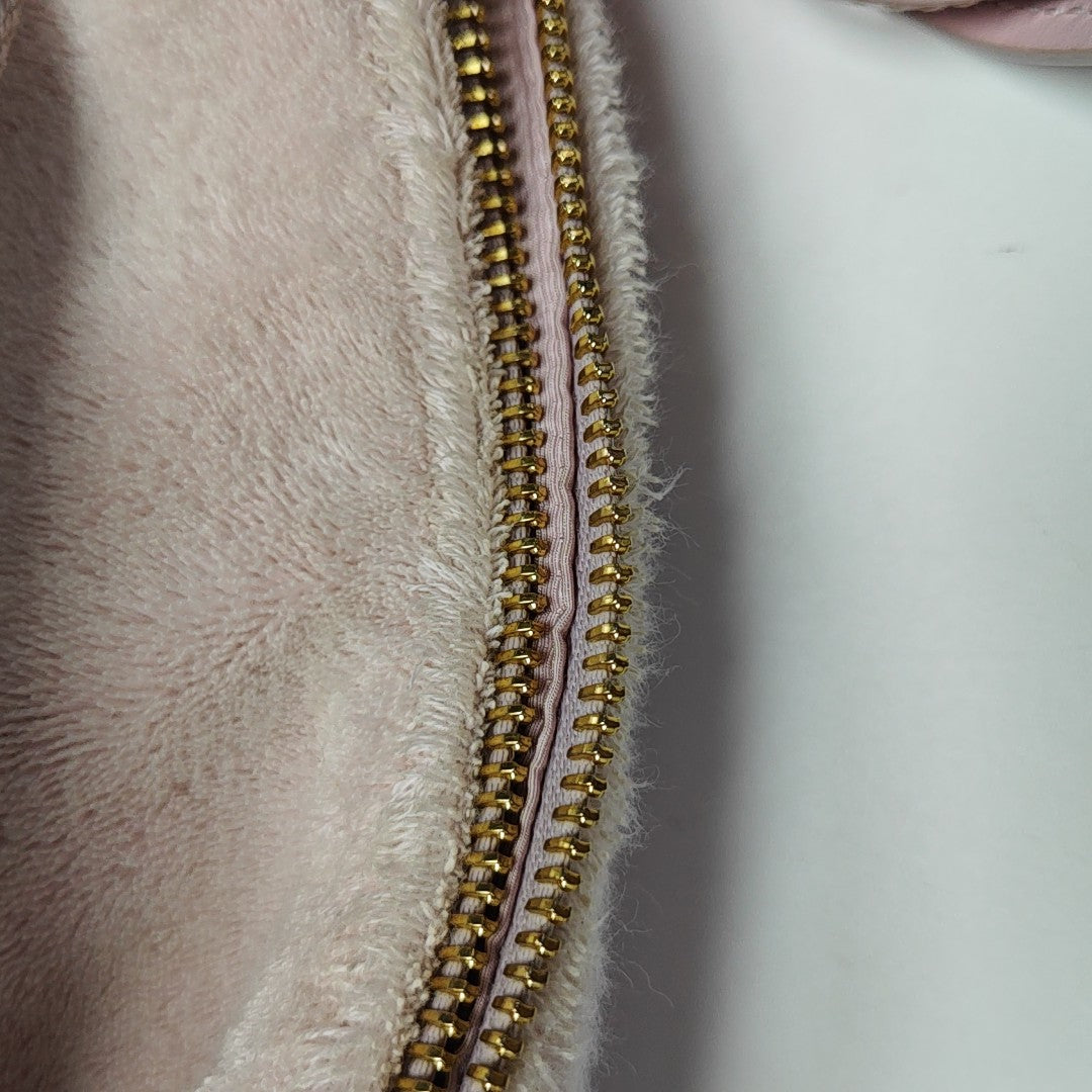 Fabric Top Handle Bag Mini Pink