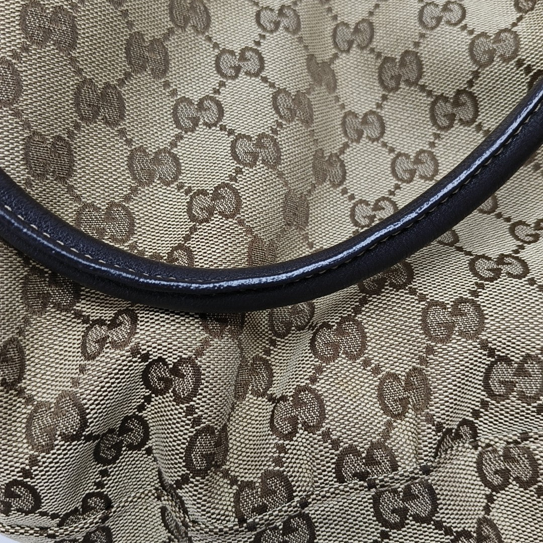 Abbey Monogram Canvas Beige