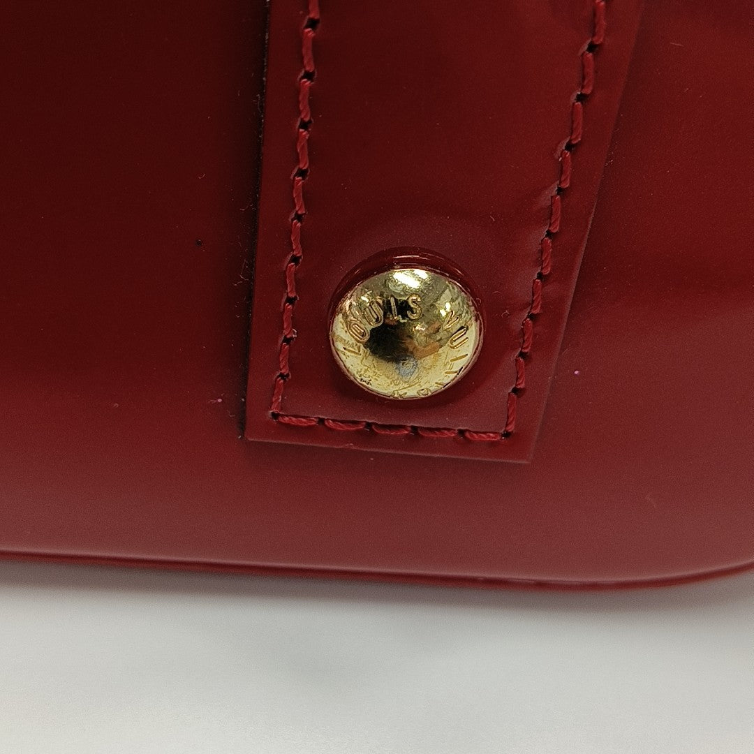 ALMA BB Monogram Patent Leather Red