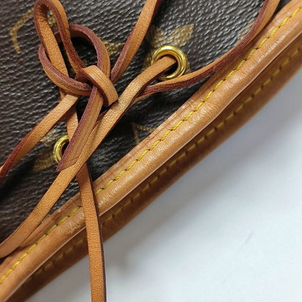 NÉONOÉ Nano Monogram Coated Canvas Brown