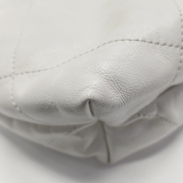CHANEL 22 Small Quilted Calfskin White