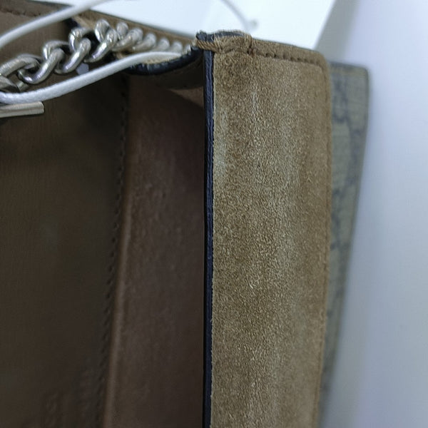 Dionysus Super Mini Monogram Coated Canvas Beige