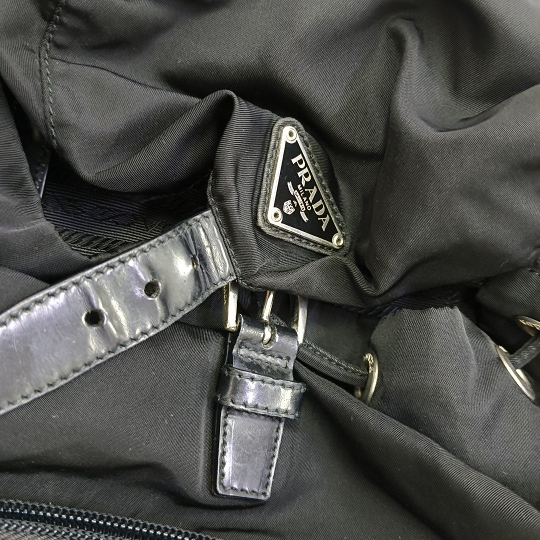 Nylon Backpack Black