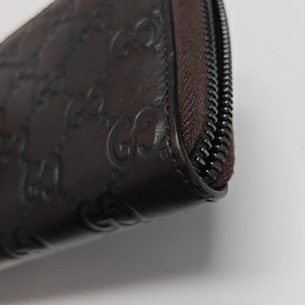 Signature Monogram Calfskin Brown Wallet