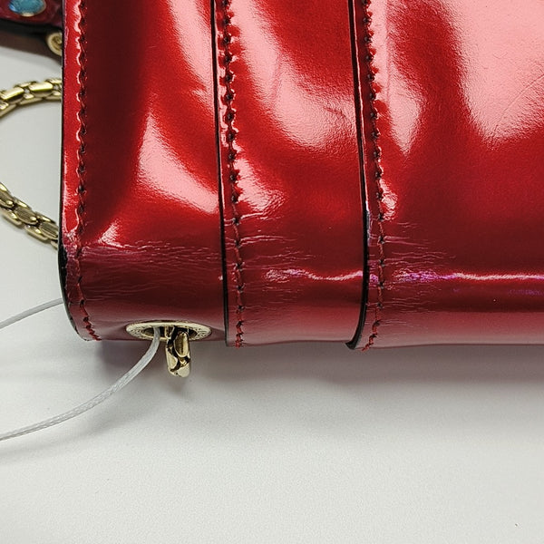 SERPENTI FOREVER Small Patent Leather Red