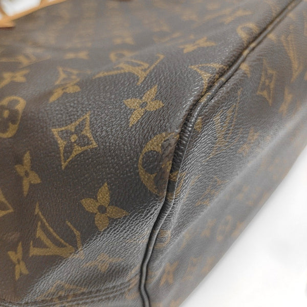 NEVERFULL Monogram Coated Canvas Brown