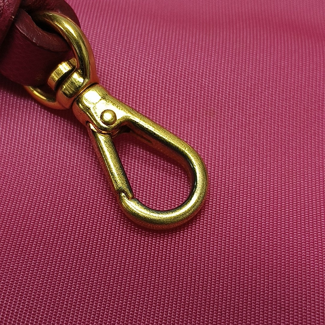 Nylon Shoulder Bag Red