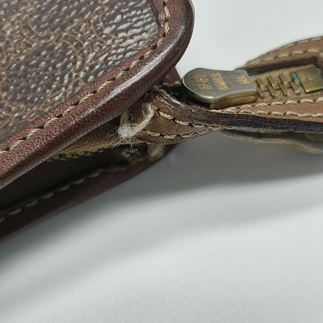 MACADAM CLUTCHES Coated Canvas Brown