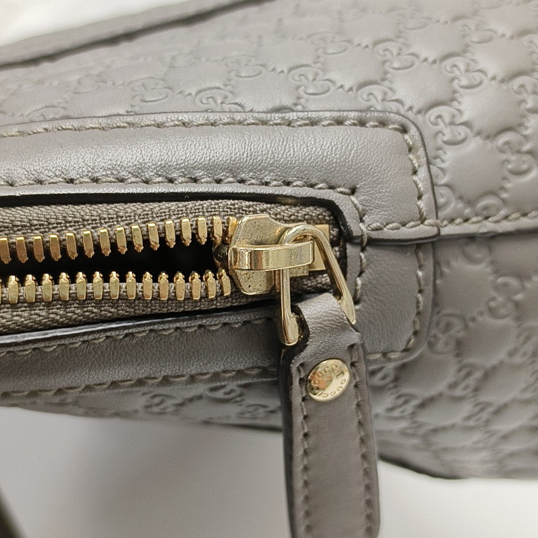 Microguccissima Monogram Calfskin Gray