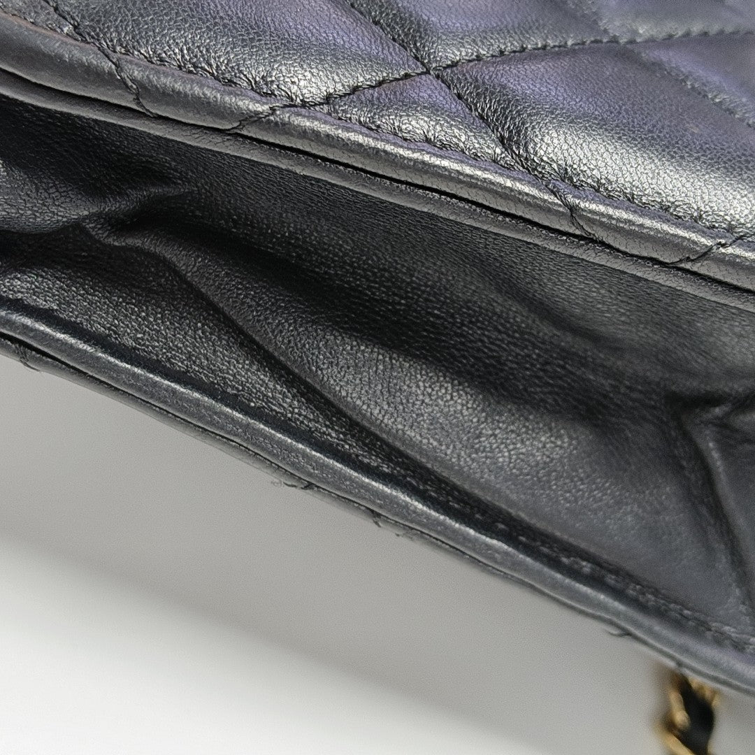 WOC Mini Lambskin Black