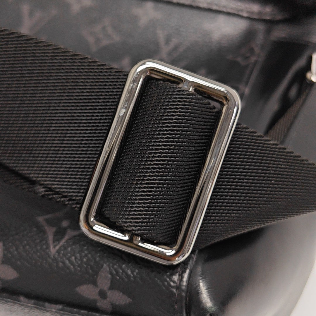 VOYAGER PM Monogram Coated Canvas Black