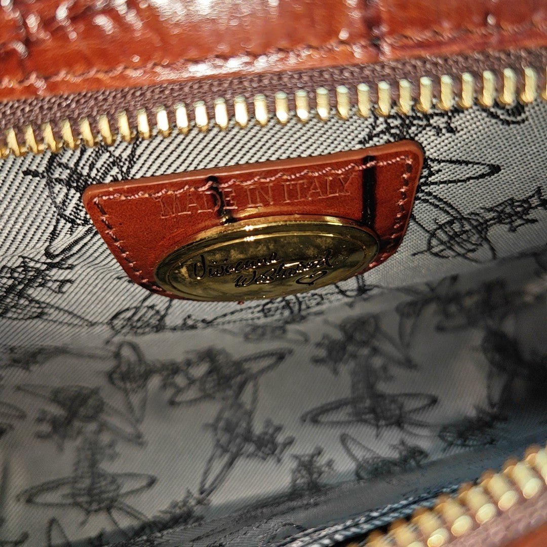 Calfskin Shoulder Bag Brown