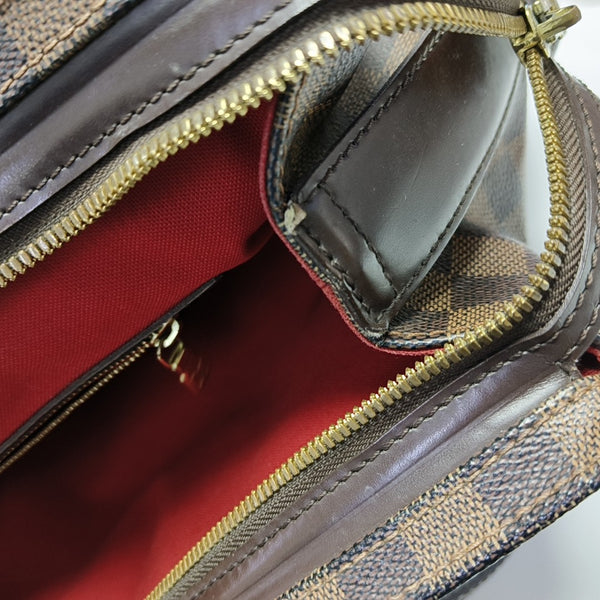 CHELSEA Damier Ebene Coated Canvas Brown
