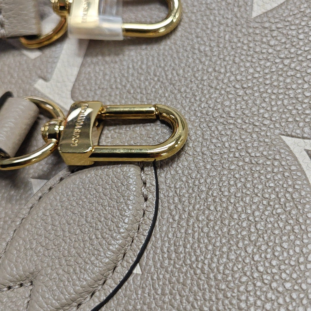 ONTHEGO PM Monogram Calfskin Gray