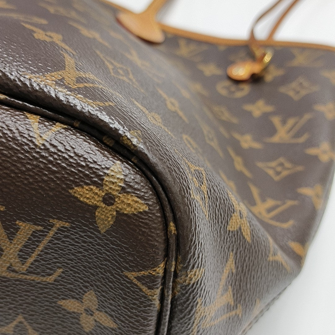 NEVERFULL MM Monogram Coated Canvas Brown