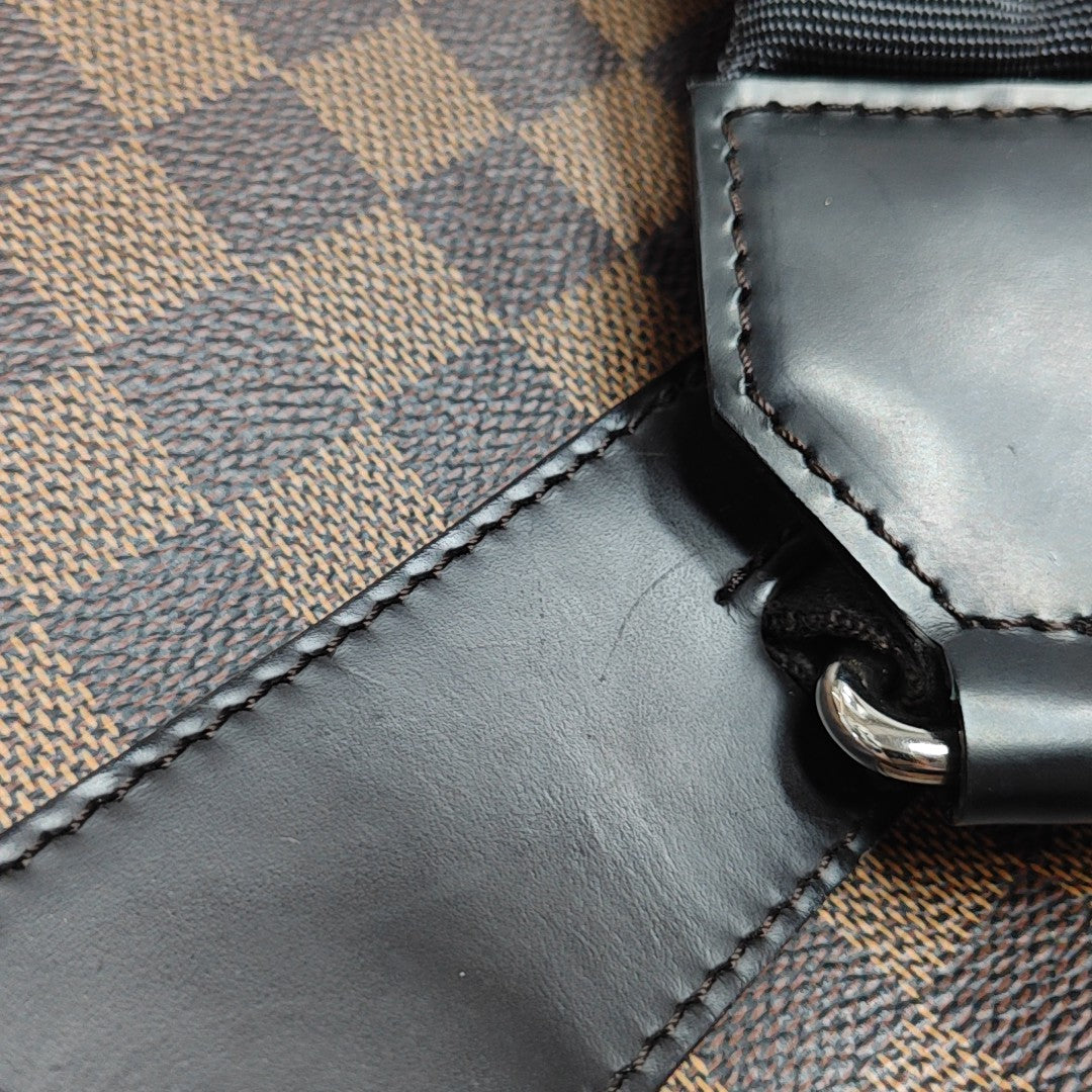 JAKE Damier Ebene Coated Canvas Brown
