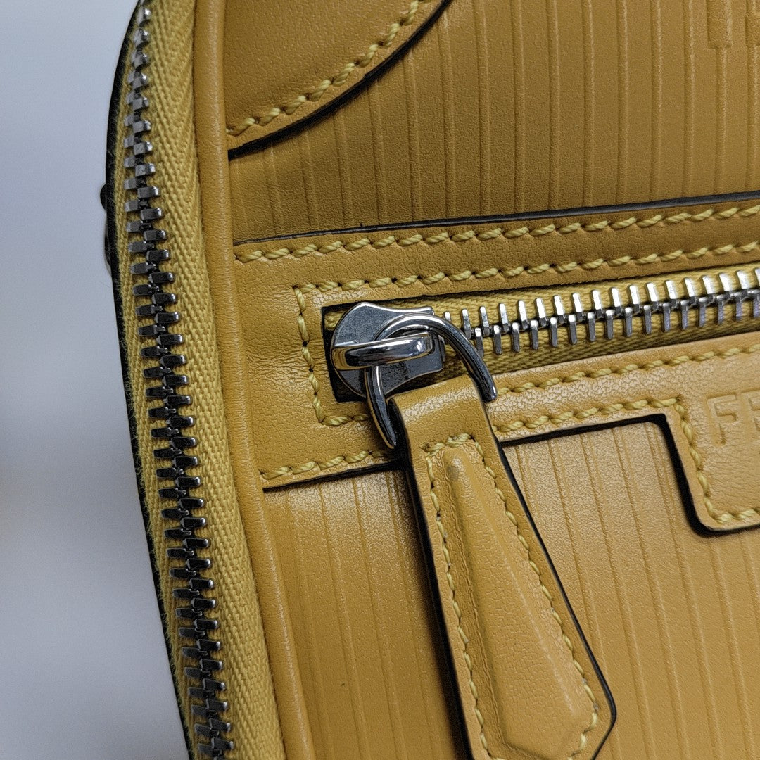 Calfskin Shoulder Bag Mini Yellow