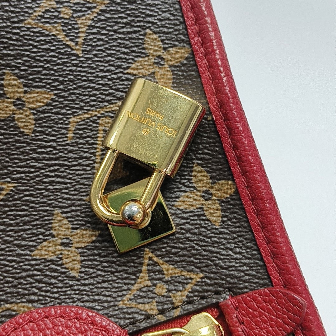 POPINCOURT PM Monogram Coated Canvas Brown