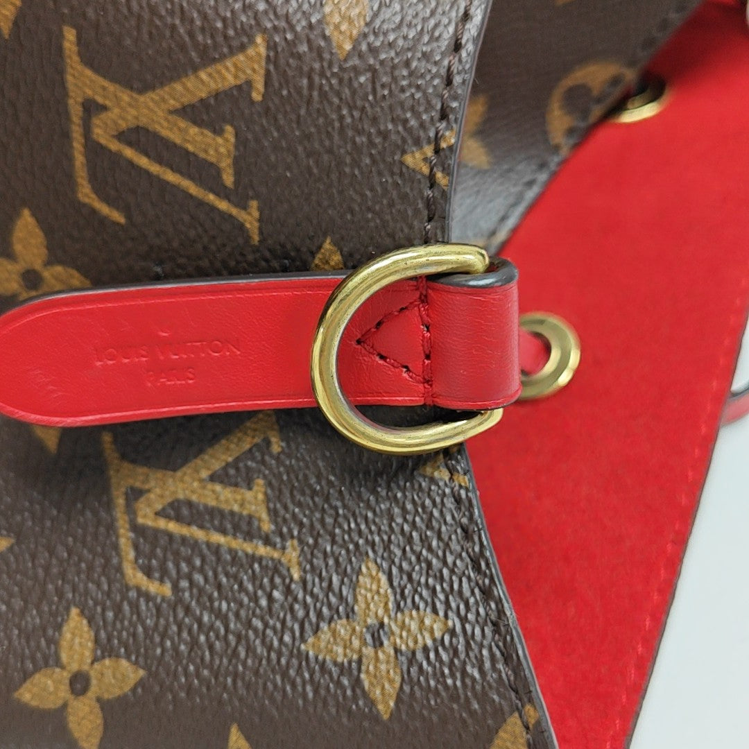 NÉONOÉ MM Monogram Coated Canvas Brown