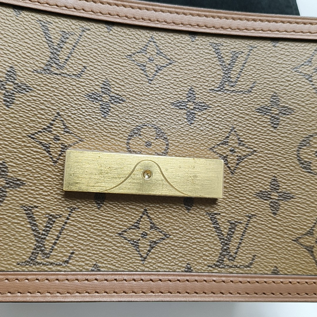 DAUPHINE Mini Monogram Coated Canvas Brown