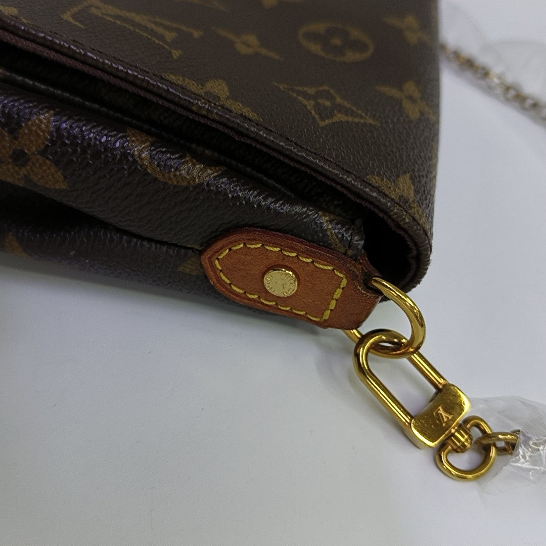 FAVORITE PM Monogram Coated Canvas Brown