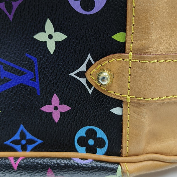GRETA Monogram Coated Canvas Black