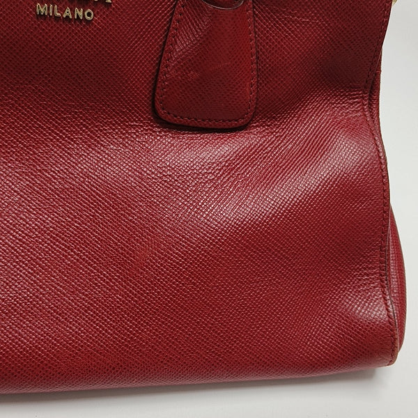 Calfskin Shoulder Bag Red