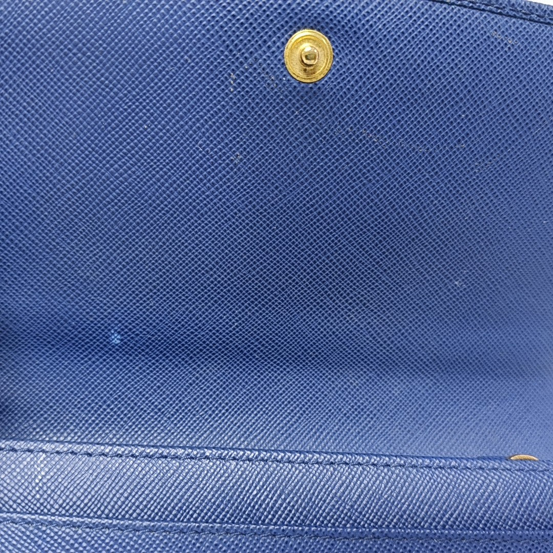 Leather Wallet Blue