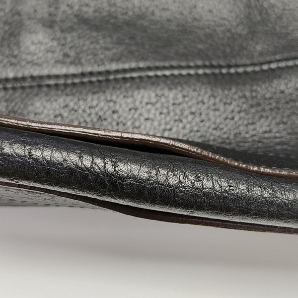 Calfskin Top Handle Bag Black