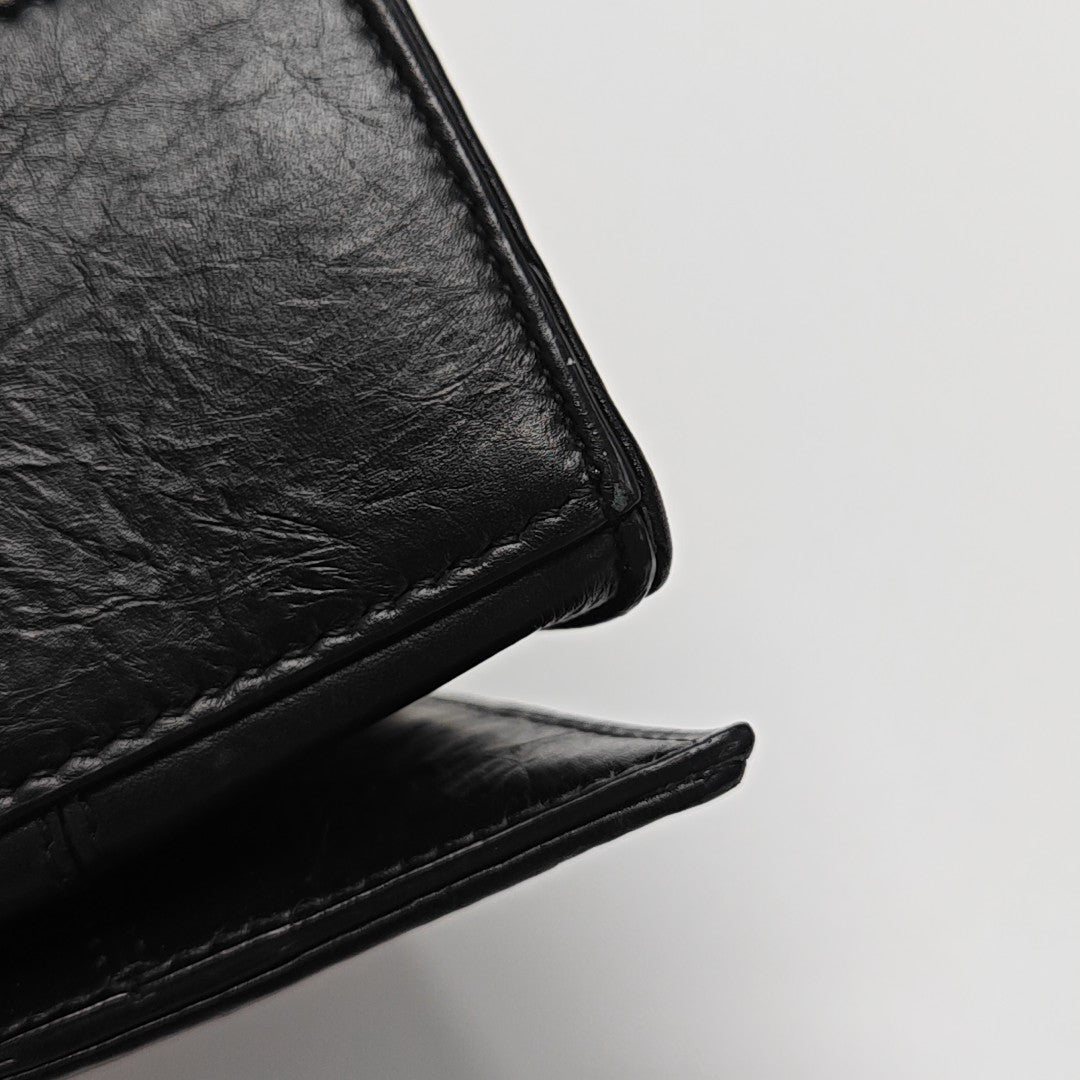 Crush Small Quilted Calfskin Black