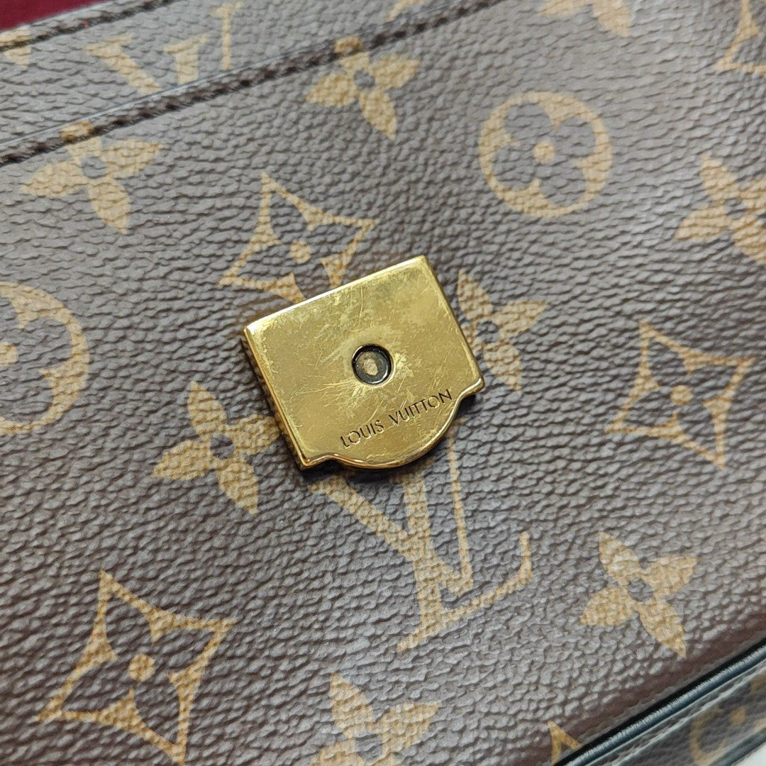 PASSY Monogram Coated Canvas Brown