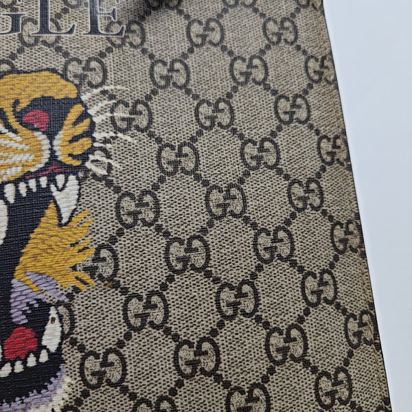 GG Supreme Monogram Coated Canvas Brown