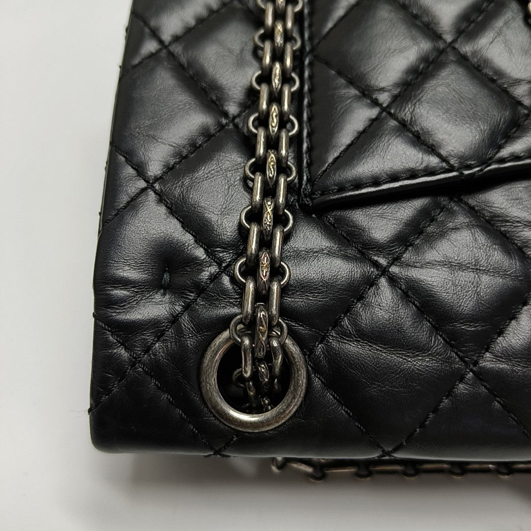 2.55 225 (small) Quilted Calfskin Black