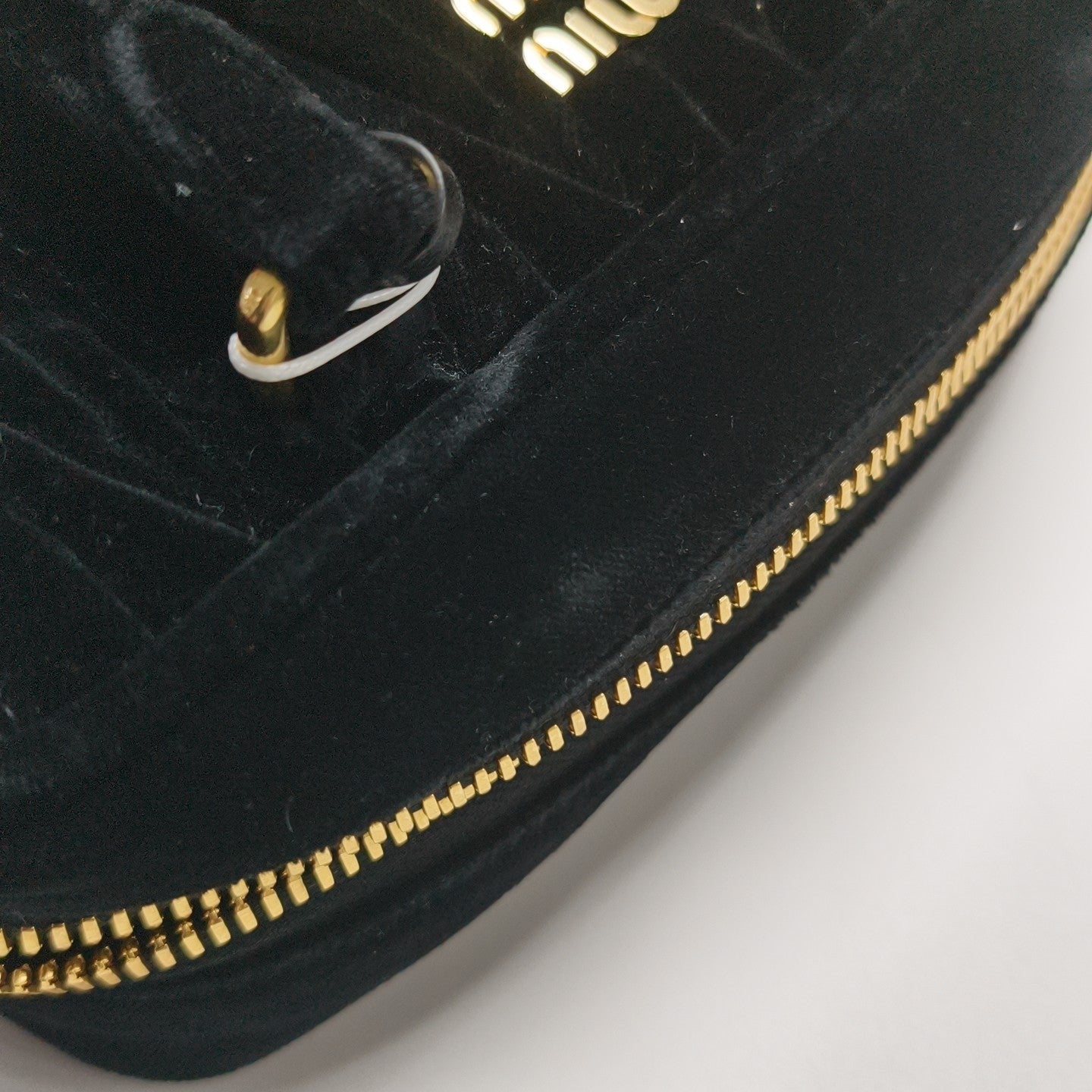 Arcadie Matelassé Small Velvet Black
