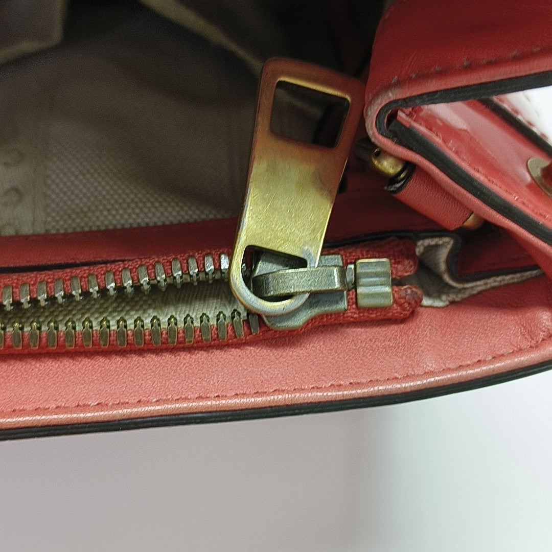 Bright Bit Patent Leather Red