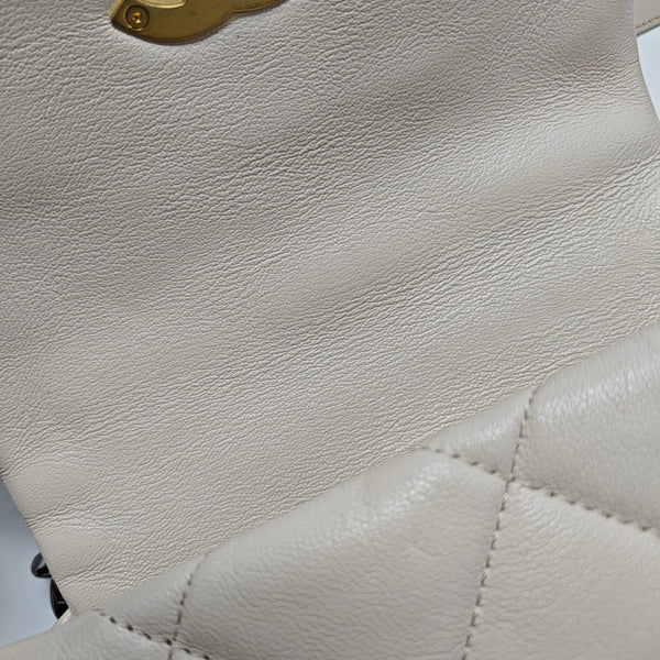 Quilted Lambskin White