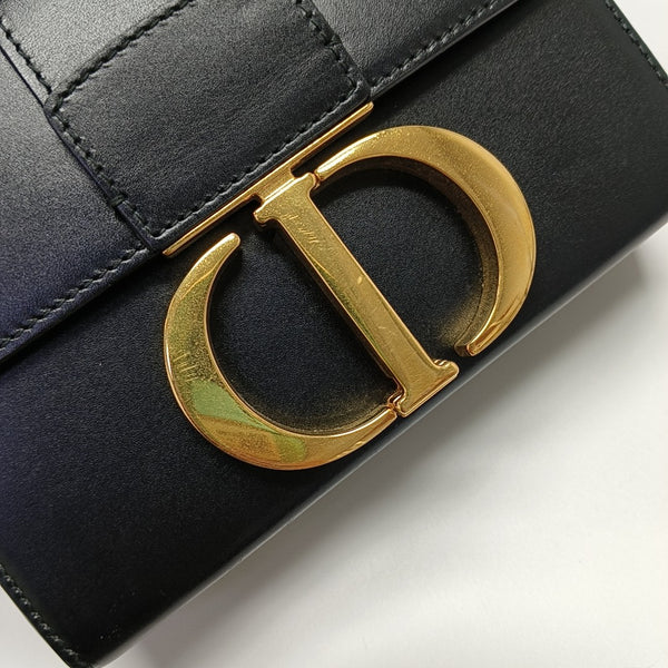 30 Montaigne Mini Calfskin Black