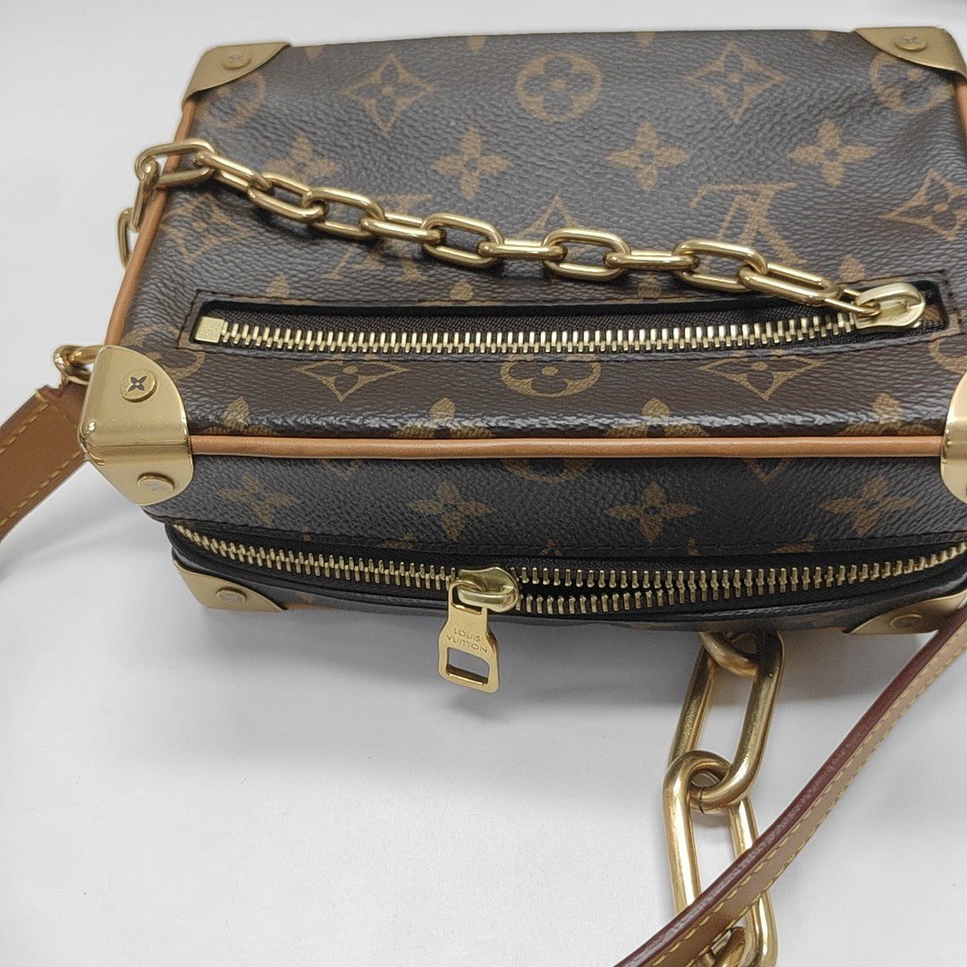 SOFT TRUNK Mini Monogram Coated Canvas Brown