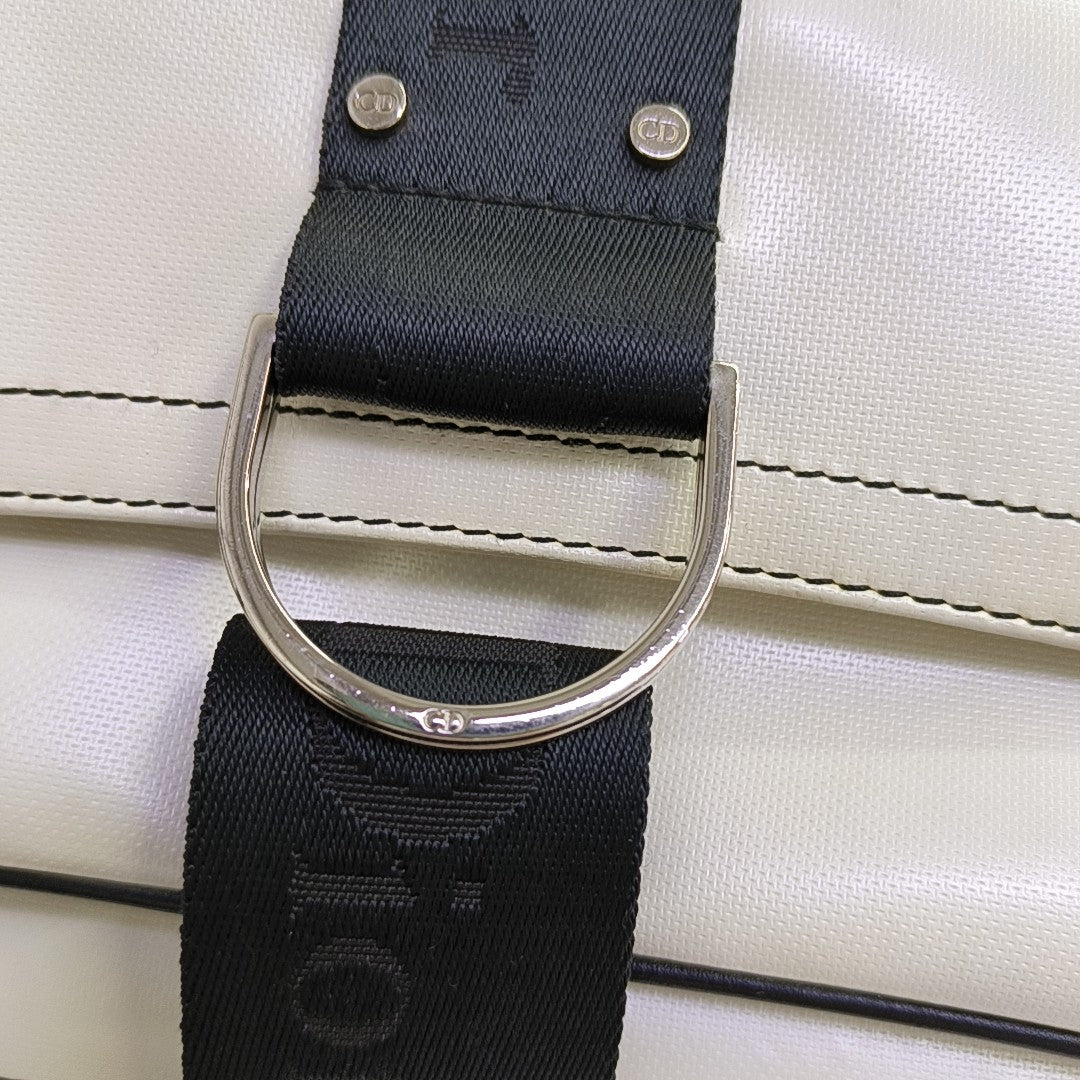 Calfskin Shoulder Bag White