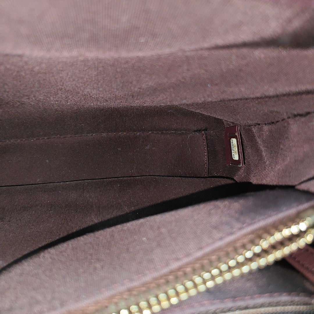 Quilted Grained Calfskin Shoulder Bag Red