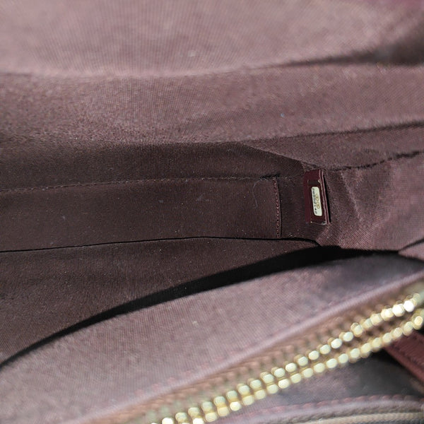 Quilted Grained Calfskin Shoulder Bag Red