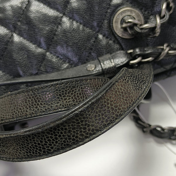 Quilted Calfskin Tote Bag Black