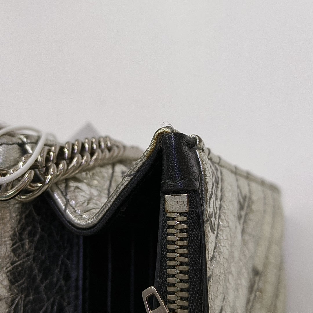 BB Quilted Calfskin Silver