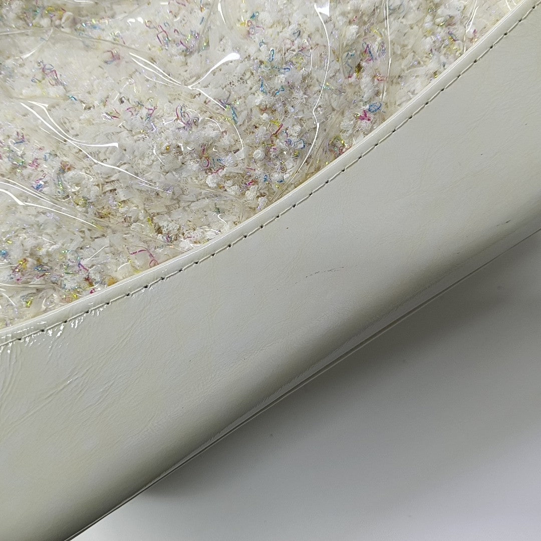 GABRIELLE Small Special Material White