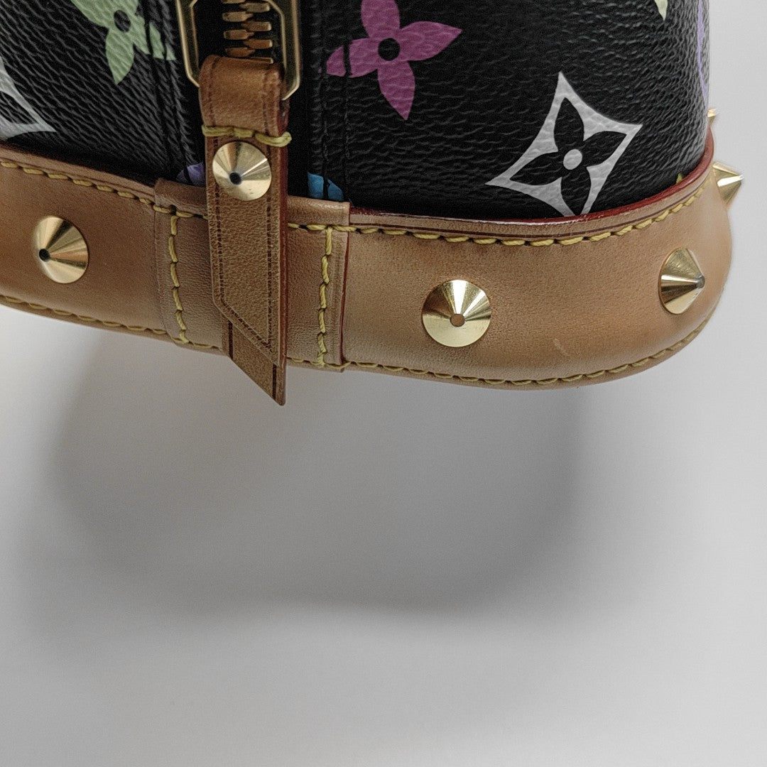 ALMA PM Monogram Coated Canvas Black